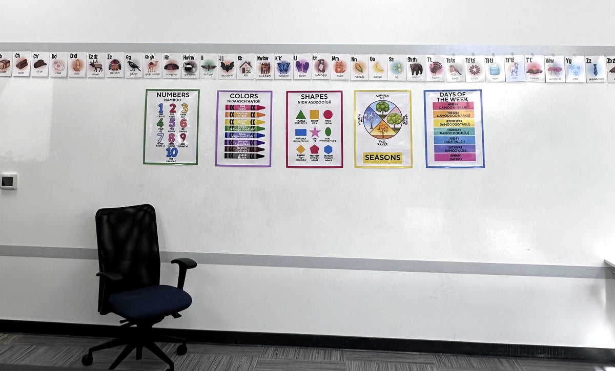 Diné Alphabet Cards – 34 Card Classroom Set