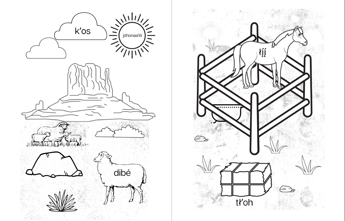 Navajo Children's Coloring and Activity Book