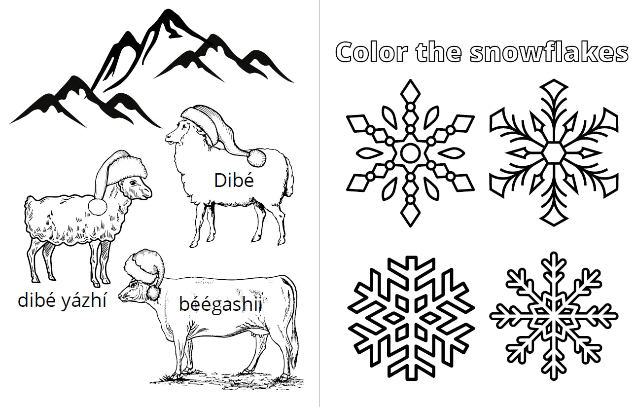 Navajo Children's Christmas Coloring Book