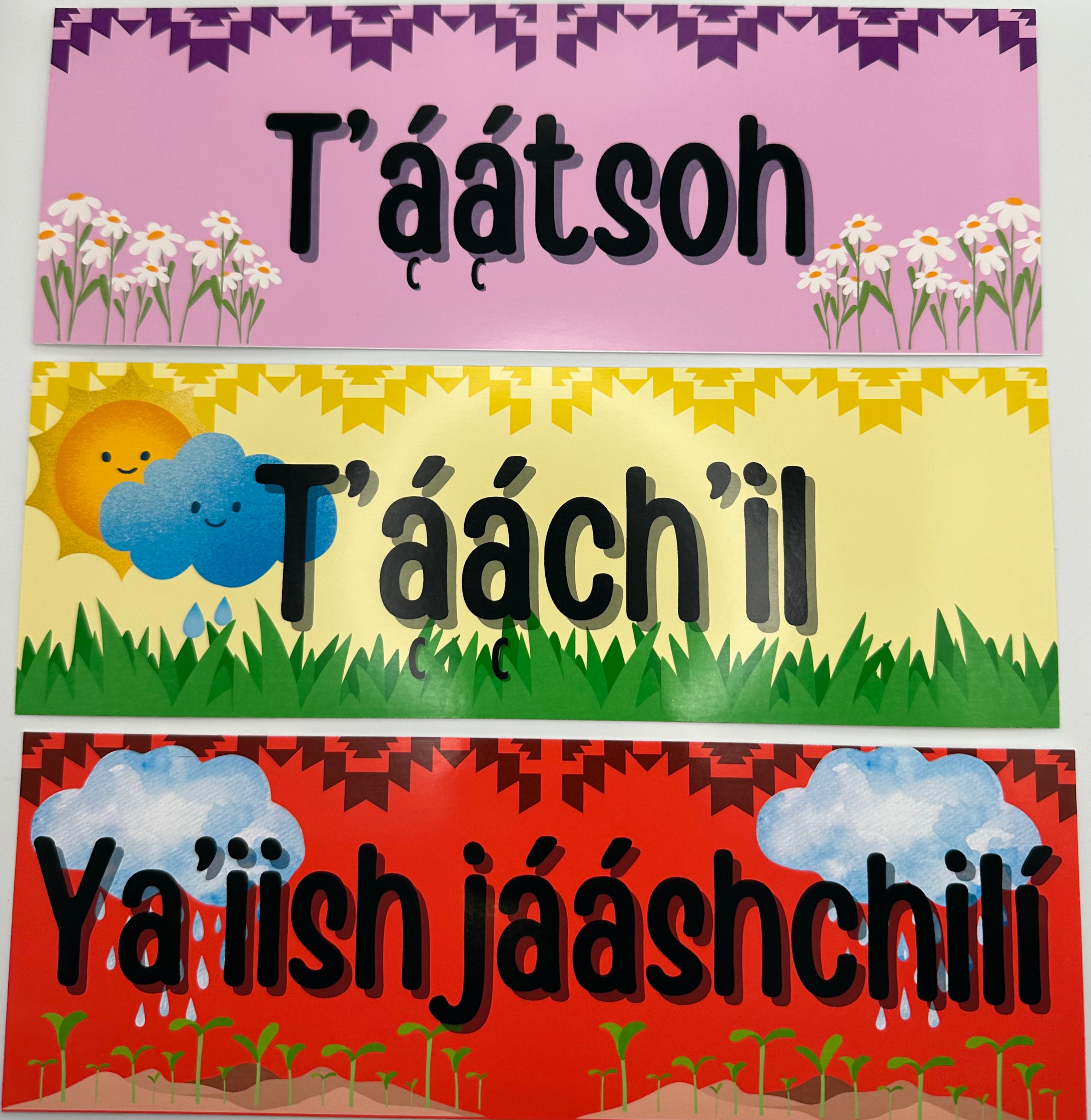 Hanging Navajo Calendar Pocket Chart (Navajo only) โ Navajo Coloring Books