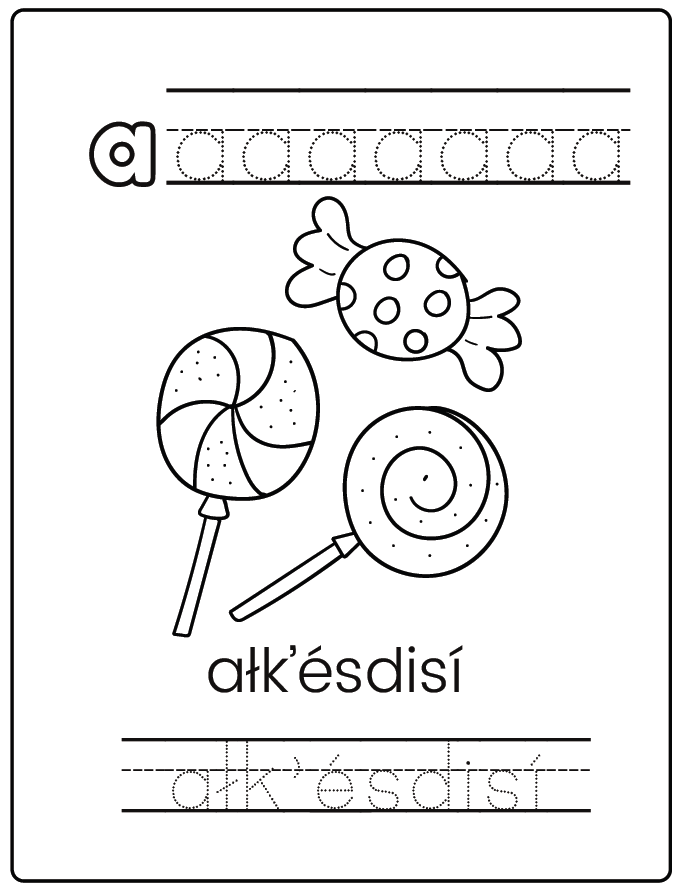 Navajo Children's Coloring Book: Navajo Alphabet