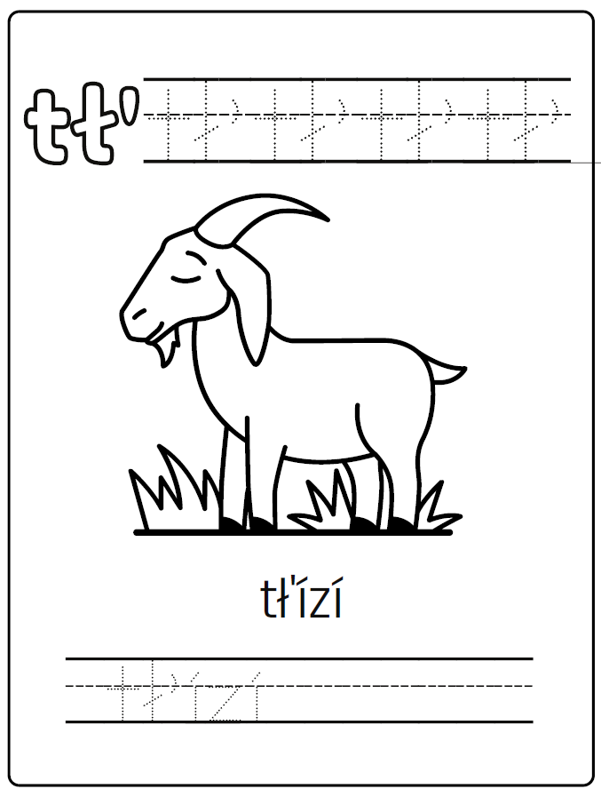 Navajo Children's Coloring Book: Navajo Alphabet