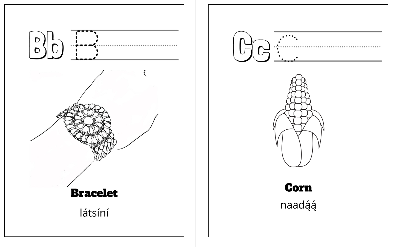 Navajo Children's A to Z Coloring Book