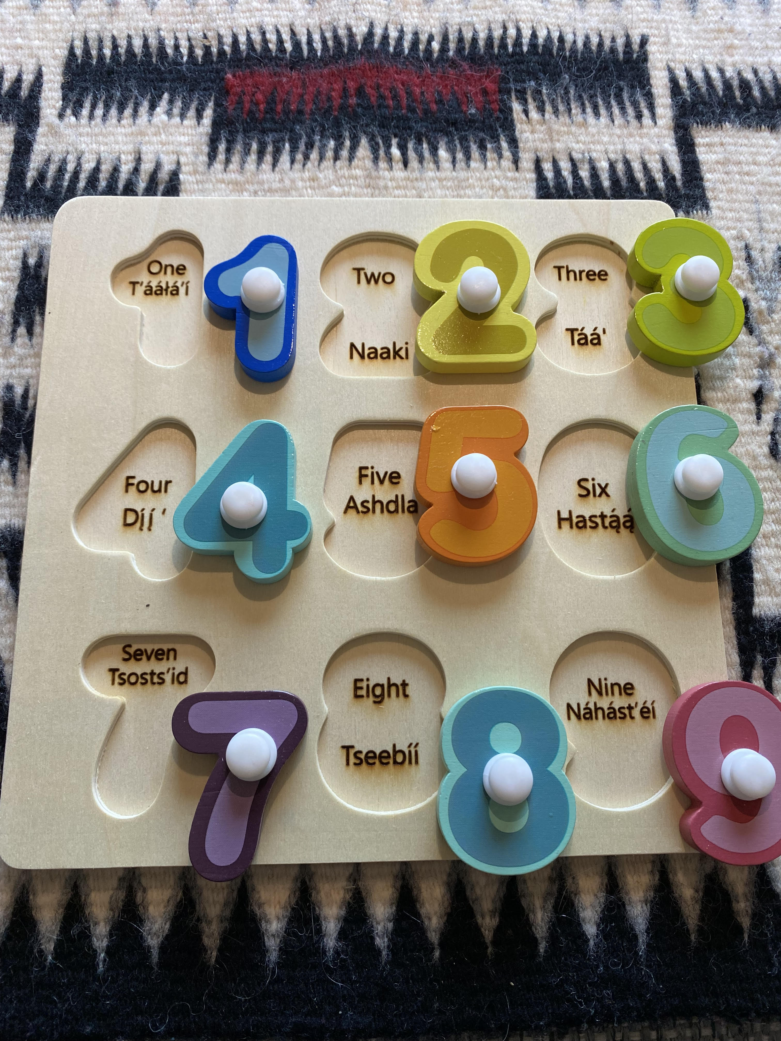 Navajo Numbers Wooden Puzzle Navajo Coloring Books Navajo Numbers Wooden Puzzle Navajo Coloring Books